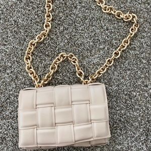 Blush pink quilted purse - bottega veneta dupe